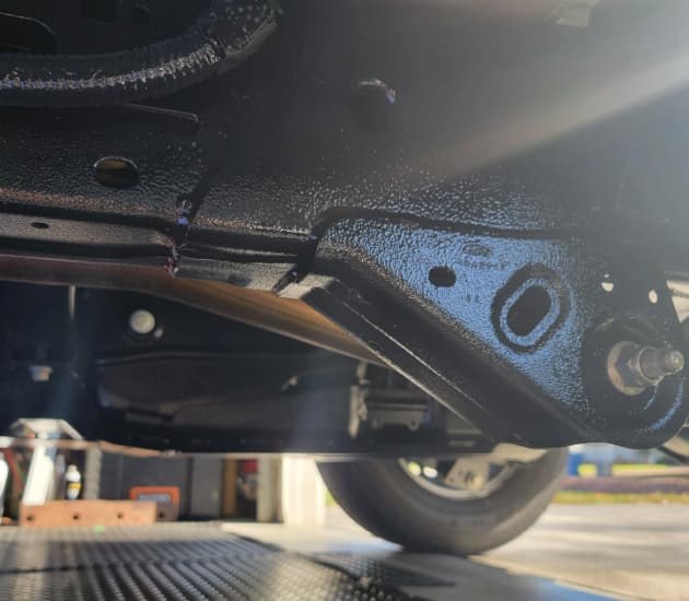 Vehicle undercoating with lanolin rust protection
